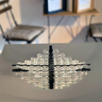 geflochtene Schale - transparent-schwarz – Bild 2